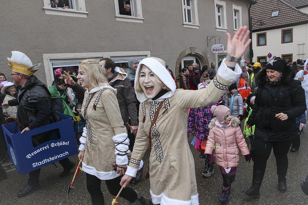 Großer Faschingsumzug  zum Stadtsteinacher Marktplatz