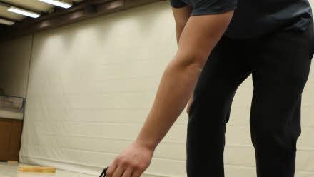 Markus Rupprecht kann Schwebebalken auch. Foto: Barbara Herbst