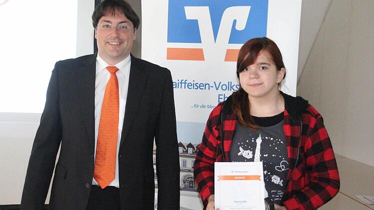 Antonia Witt von der MS Ebern landete auf Platz zwei. Foto: Helmut Will