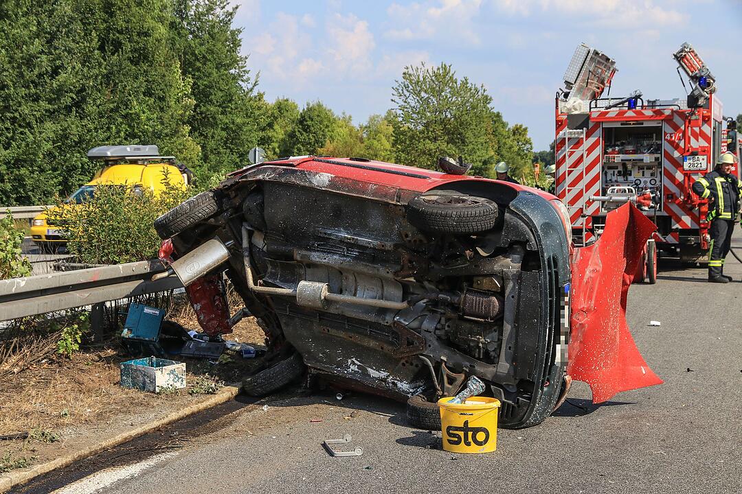 A70 bei Viereth: Kollision im Feierabendverkehr