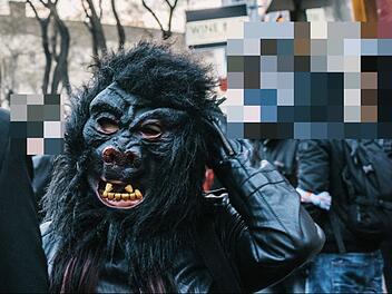 Symbolbild: Kost&uuml;m, Affe, Gorilla