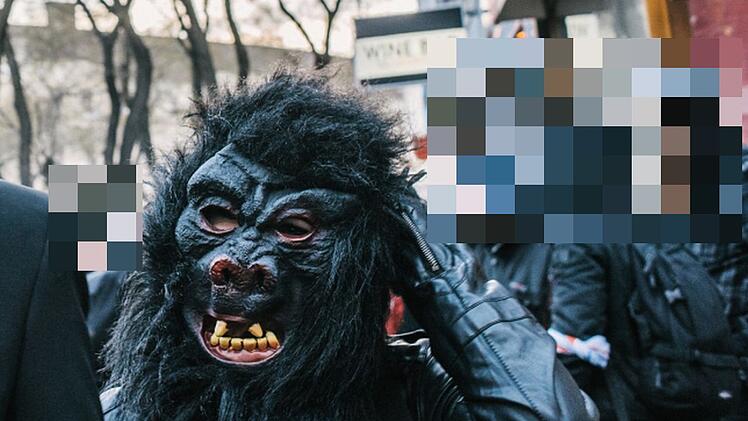 Symbolbild: Kost&uuml;m, Affe, Gorilla