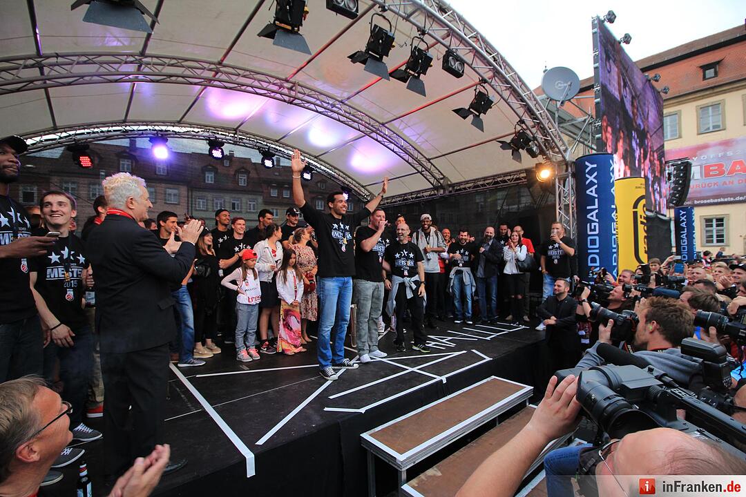 Meister-Party am Maxplatz