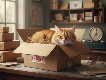 Pl&ouml;tzlich miaut das Paket - Bayerin verschickt versehentlich Katze