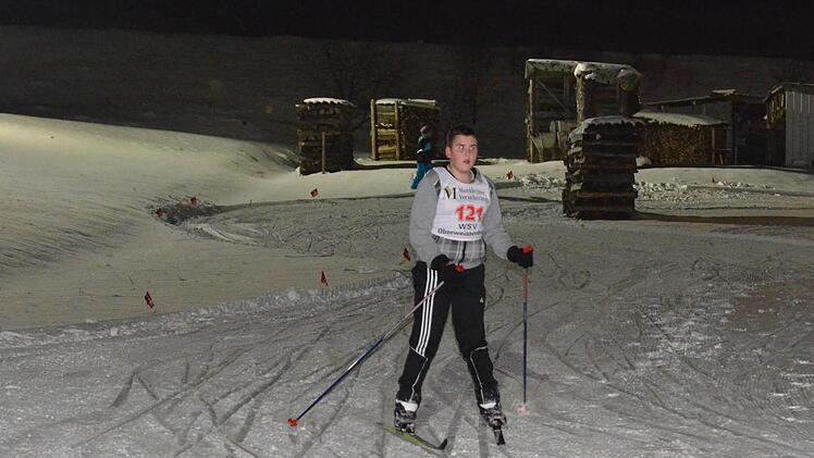Nachtskisprint beim WSV Oberweißenbrunn. Foto: Jürgen Schmitt