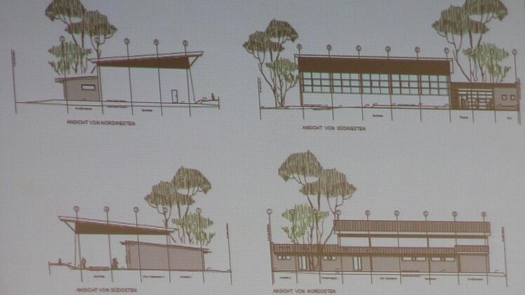 So wird die neue Turnhalle am Schulzentrum von außen aussehen. Foto: Klaus Klaschka