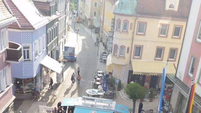 Der Bad Brückenauer Marktplatz von oben Foto: Gerd Kirchner