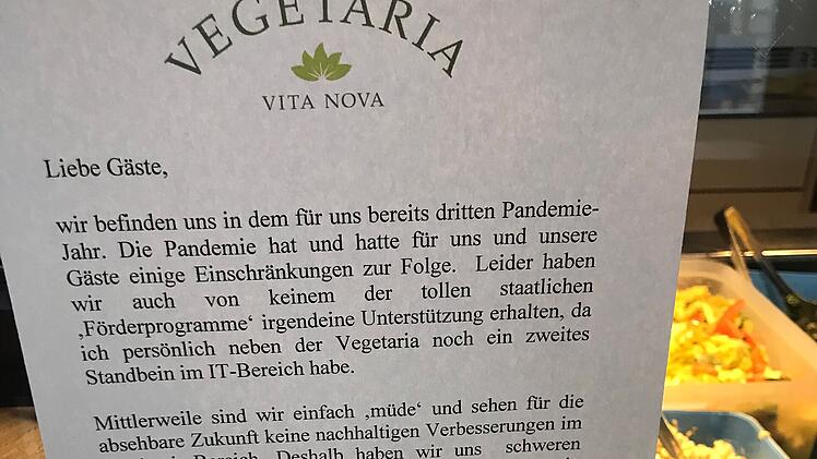 Bamberg: Restaurant "Vegetaria" muss schließen - "Mittlerweile sind wir einfach müde"