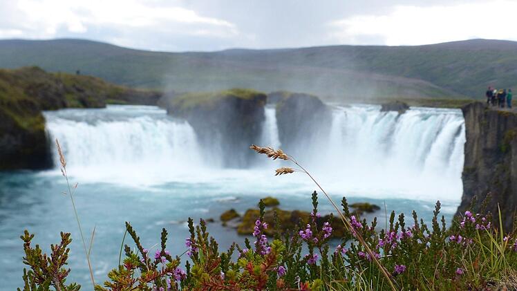 Godafoss hei&szlig;t Wasserfall der G&ouml;tter. Der Sage nach wurden die letzten heidnischen G&ouml;tzenbilder hineingeworfen. Foto: privat