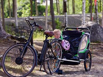 Wir sagen Ihnen, worauf Sie beim Kauf eines Kinder-Fahrradanhängers achten müssen. Bild: pixabay/Tjena