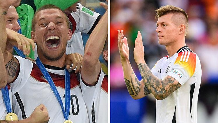 Lukas Podolski und Toni Kroos