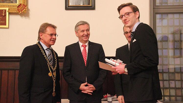 Bei der Ehrung von Christian Porzelt. Foto: Marco Meißner