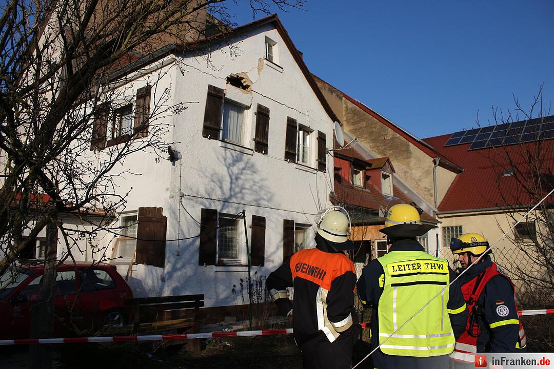 Gasexplosion in einem Wohnhaus