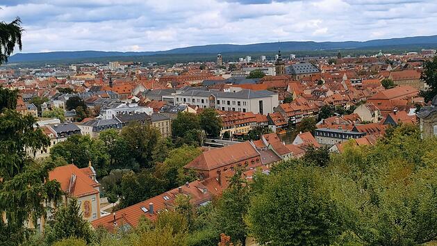 Blick vom Bamberger Michelsberg auf Klein-Venedig und die Altstadt