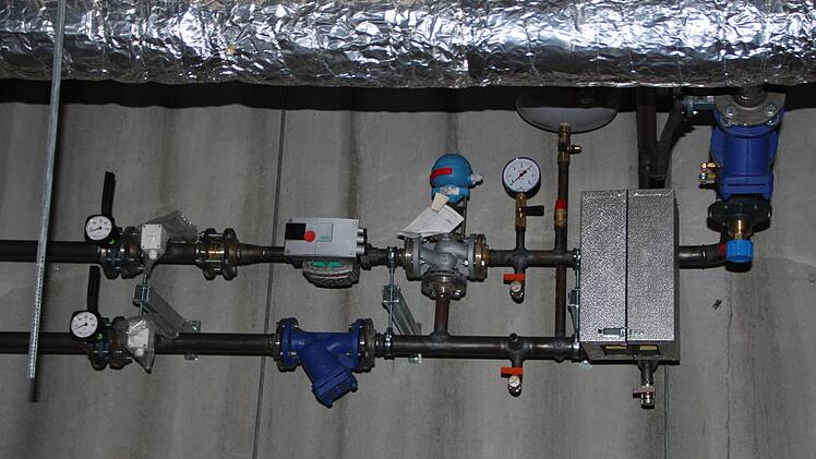 ... die Pumpanlage installiert werden.