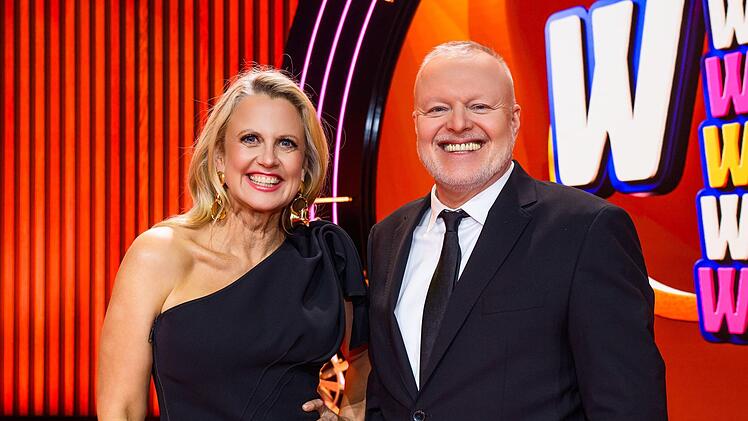 Stefan Raab und Barbara Sch&ouml;neberger pr&auml;sentieren bei RTL ihre erste gemeinsame Show. Fr&uuml;her waren sie nicht gut aufeinander zu sprechen.