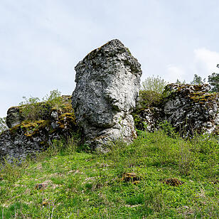 Der große Burgfels dient als toller Aussichtspunkt.