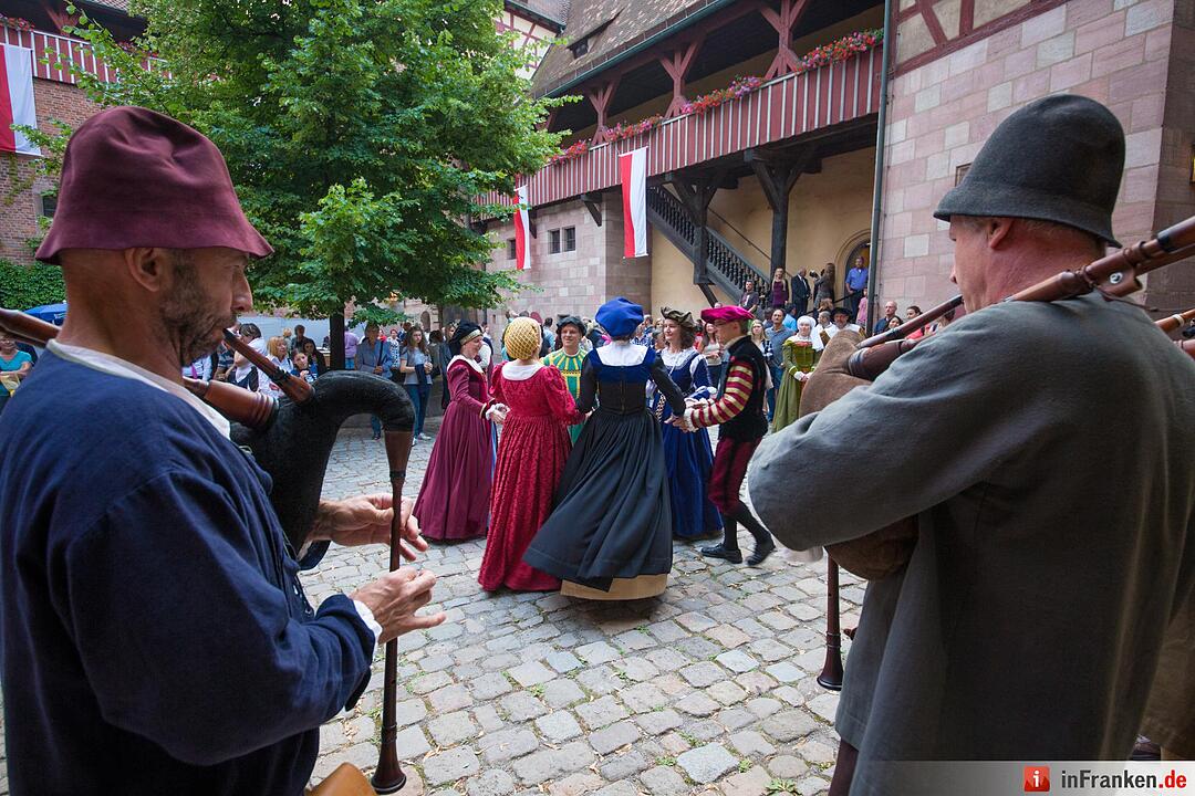 Burgfest auf der Kaiserburg in Nürnberg