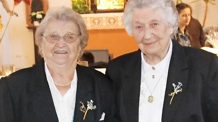 Käthe Böhlein (links) und Betty Schicker Foto: Klaus-Peter Wulf