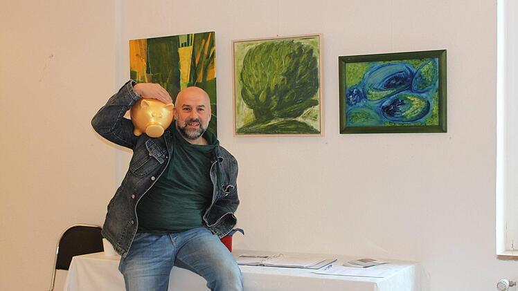 Markus Häggberg ist Vorsitzender der Kunst- und Kulturinitiative. Die eigene Galerie ist für den Verein Glückssache - ohne Unterstützer und Gönner wäre das nicht zu schultern. Fotos: Popp