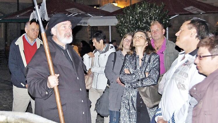 Nachtwächter Udo Dickhage machte seinen Rundgang.