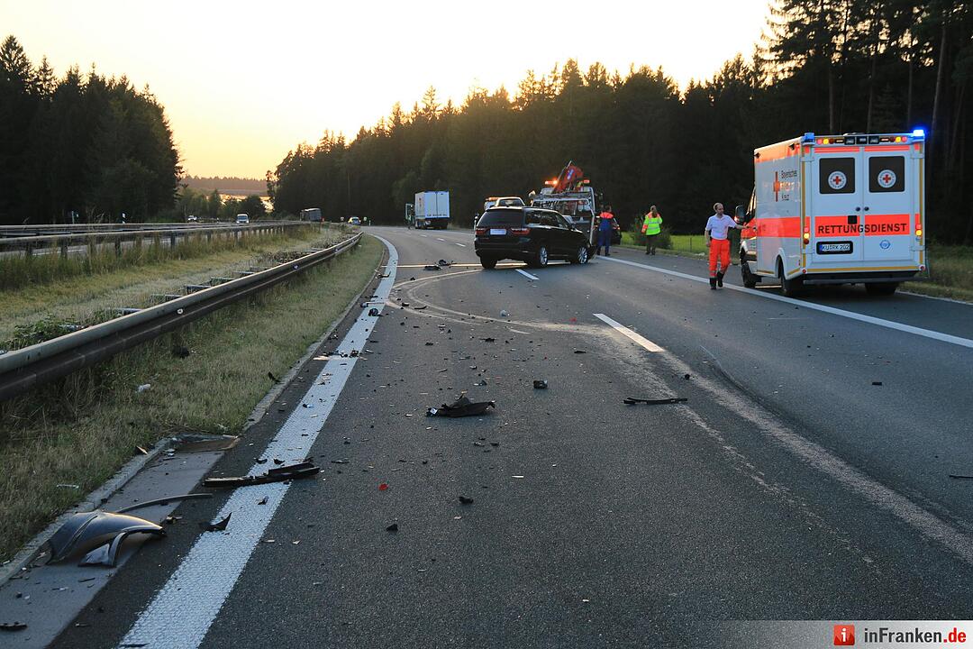 Schwerer Unfall auf der A70