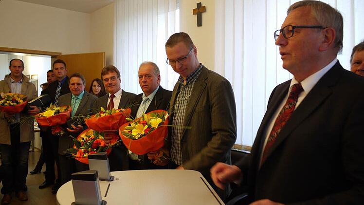 Sechs Gemeinderäte wurden ebenfalls verabschiedet.
