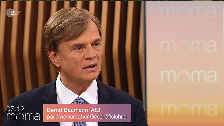 Eine Äußerung des AfD-Politiker Bernd Baumann sorgte im ZDF-"Morgenmagazin" für Irritation.