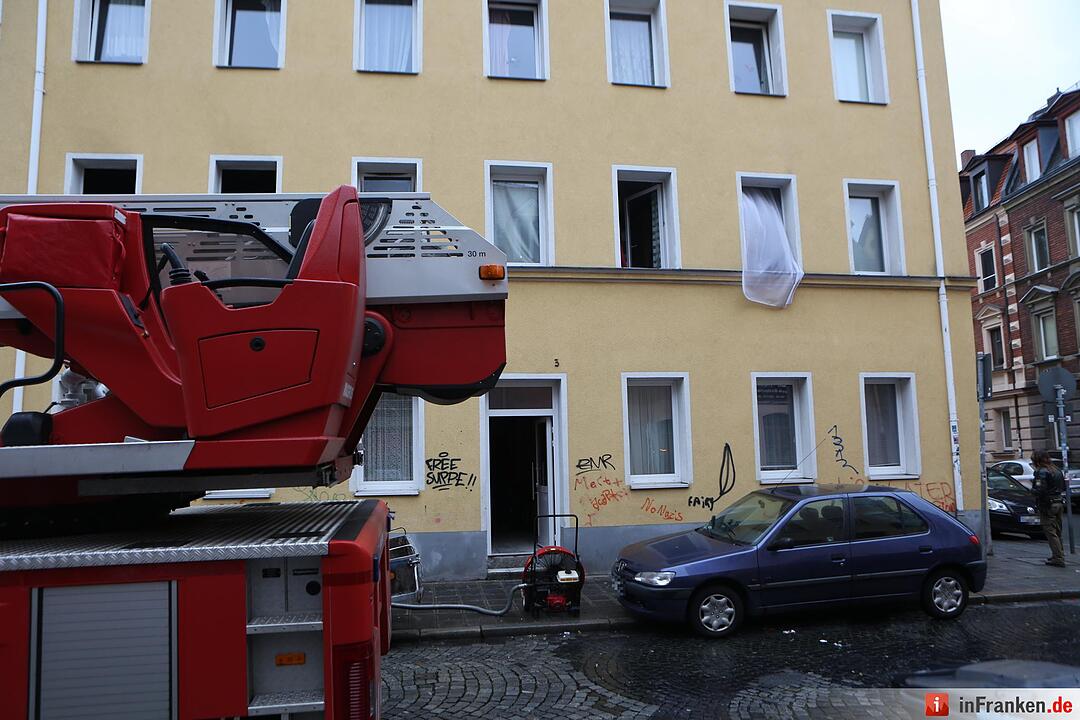 Feuer in Gostenhof: Sechs Menschen  verletzt