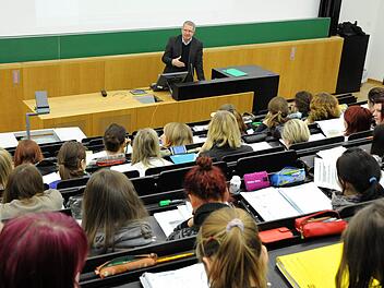 Vorlesung an der Universität Leipzig Foto: Waltraud Grubitzsch/dpa