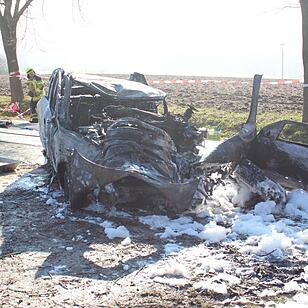 Tödlicher Unfall im Kreis Bayreuth: Auto verbrennt