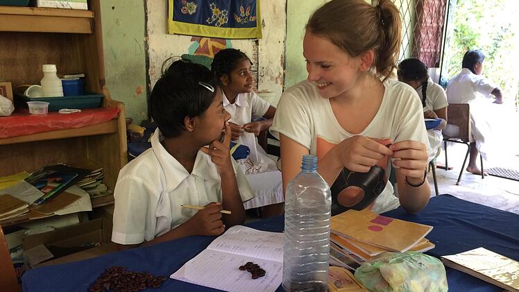 Cosima Göldner war auch als Lehrkraft in Sri Lanka eingesetzt.privat