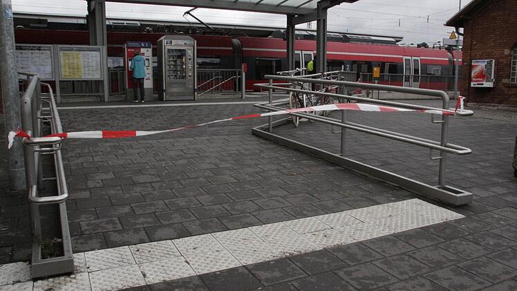 Unfall am Bahnhof Forchheim am 28.4.2015 Foto: Josef Hofbauer