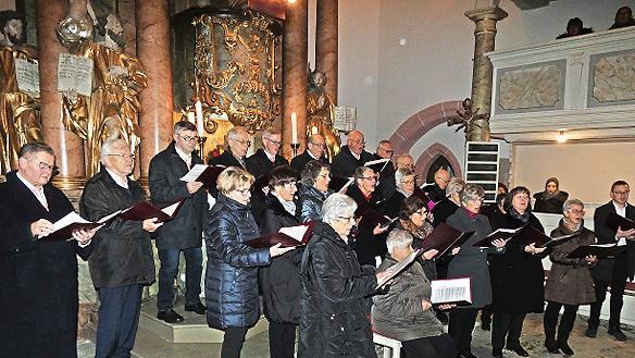 Der gemischte Chor des Gesangvereins Himmelkron zeigte, dass er die Coronapause gut überstanden und sogar noch willkommenen Zuwachs bekommen hat.