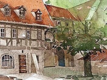 An einem Aquarellkurs mit Janna Liebender-Folz können Interessierte am 13. November teilnehmen.