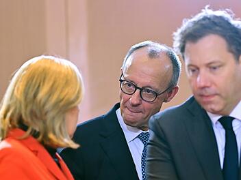 B&auml;rbel Bas, Friedrich Merz und Lars Klingbeil