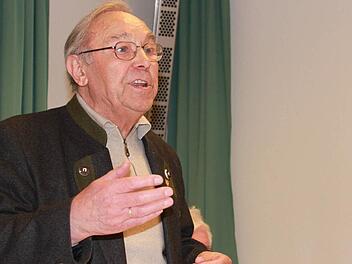 Begeistert erzählte Franz Ullrich aus seinen 65 Jahren Kolpingfamilie Ebern.Fotos: Bech