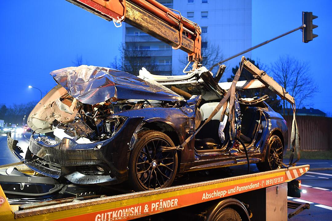 Schwerer Unfall auf dem Berliner Ring in Bamberg
