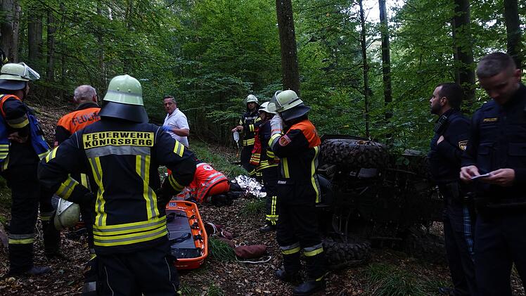 Quadfahrer bei Unfall im Kreis Haßberge verletzt
