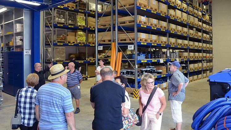 Eindrücke vom Tag der offenen Tür im neuen Domizil der Bad Kissinger Stadtwerke.  Foto: Peter Rauch