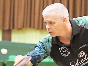 Yevgeniy Christ war der Pechvogel gegen Gr&uuml;nwettersbach. Der ansonsten sehr zuverl&auml;ssige Punktelieferant des TTC Wohlbach verlor sein Doppel und seine beiden Einzel jeweils knapp. Foto: Horst Marr