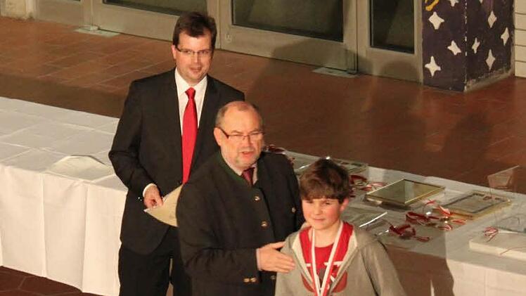 Lukas Panzer vom ERSC Bamberg e.V. erhielt eine Silbermedaille.