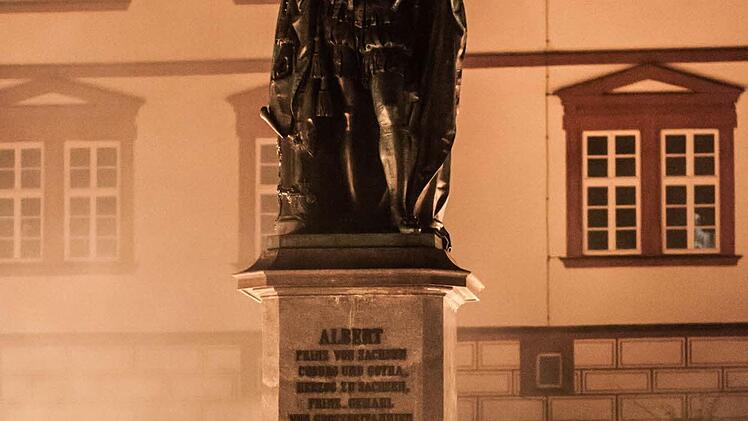 Impressionen vom CC-Fackelzug und der Mahnstunde auf dem Coburger MarktplatzFoto: Jochen Berger