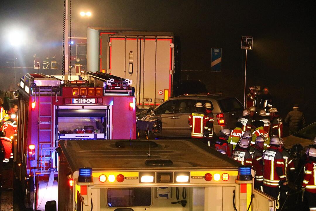 Nebel-Unfall auf A7