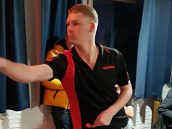 Miguel Rauscher war am zielsichersten und gewann den Wanderpokal des DC TBVfL Twenty-Sixers.