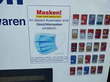 FFP2-Masken am Zigarettenautomat - in Franken bereits Realität