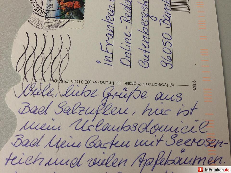 Urlaubspostkarten der inFranken.de-Leser