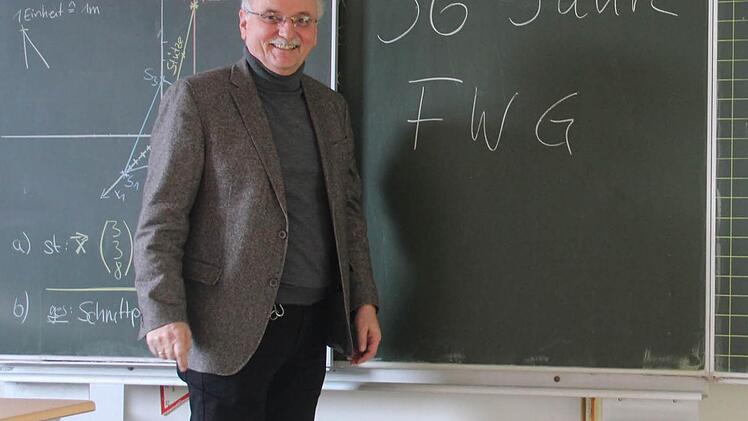 36 Jahre war Johann Püttner Lehrer und später stellvertretender Schulleiter am FWG. Am 14. Februar geht er in Pension.  Foto: Thomas Heuchling