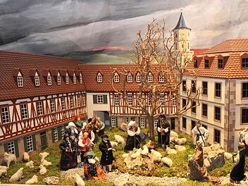 Die Klosterhof-Krippe aus Neunkirchen war eines der am stärksten bestaunten Exponate.  Fotos: fra-press