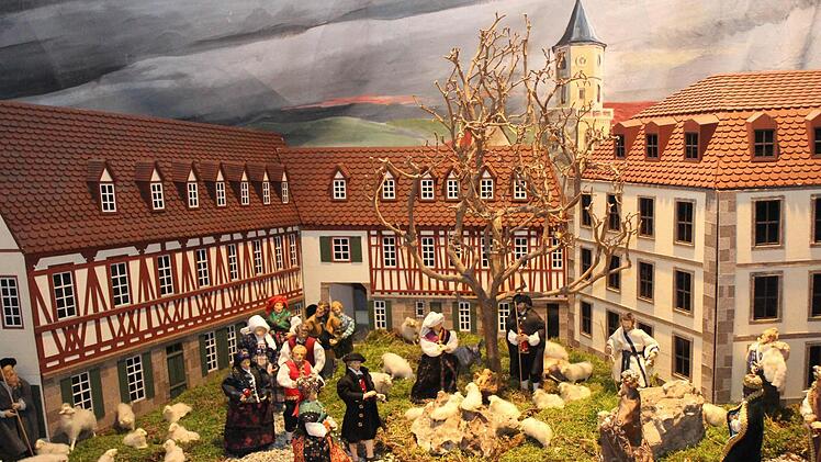 Die Klosterhof-Krippe aus Neunkirchen war eines der am stärksten bestaunten Exponate.  Fotos: fra-press
